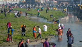 वाग्मती सफाइ महाअभियानको ४००औँ हप्ता साना–साना समूहमा गरिने