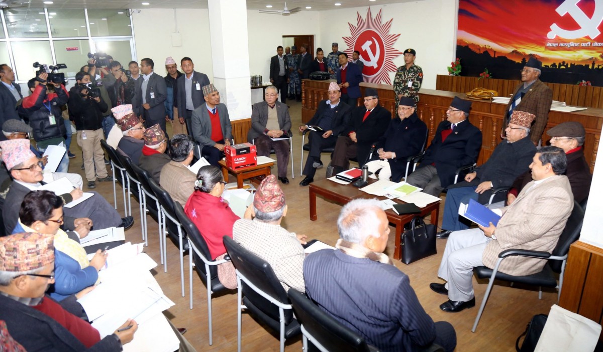 नेकपा केन्द्रीय समिति बैठक पुस ७ मा 