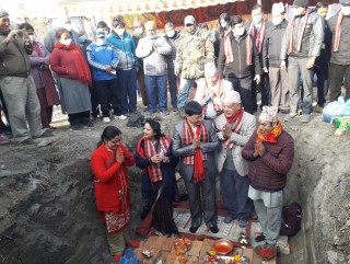 काठमाडौ महानगरपालिका ३१ वडा कार्यालय भवन सिलान्यास
