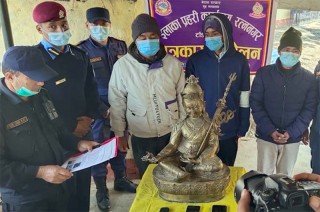 मूर्ति चोरेको अभियोगमा वडा सदस्य पक्राउ