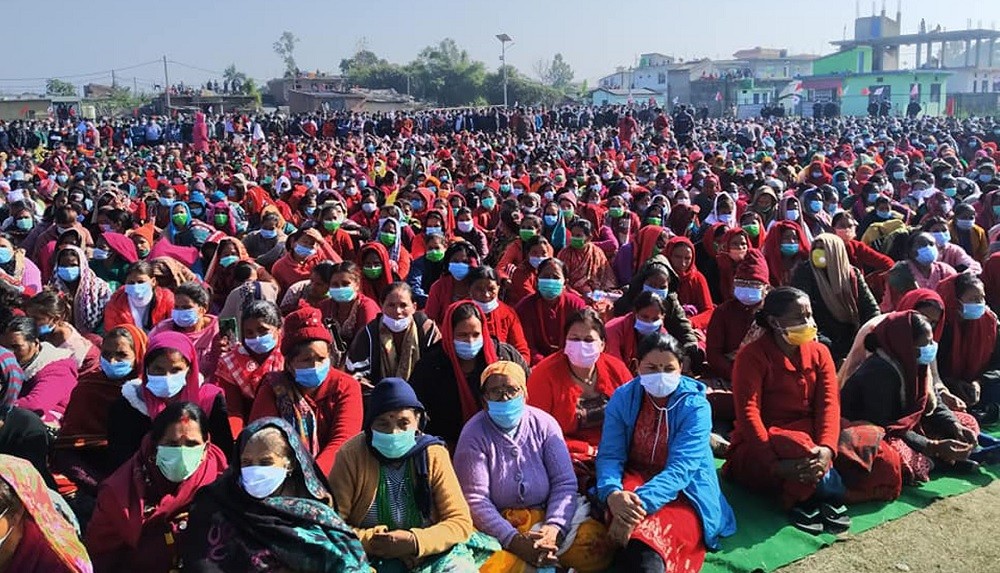 नेकपाको प्रदेश आमसभाले दियो निर्वाचनको रौनक