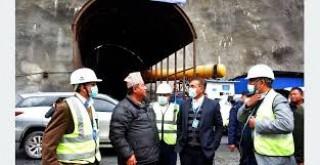 ऊर्जामन्त्रीद्वारा तनहुँ जलविद्युत् आयोजनाको निरीक्षण