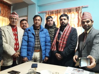 वशिष्ठद्धारा डिनमा नवनियुक्त भट्टराईलाई बधाई ज्ञापन