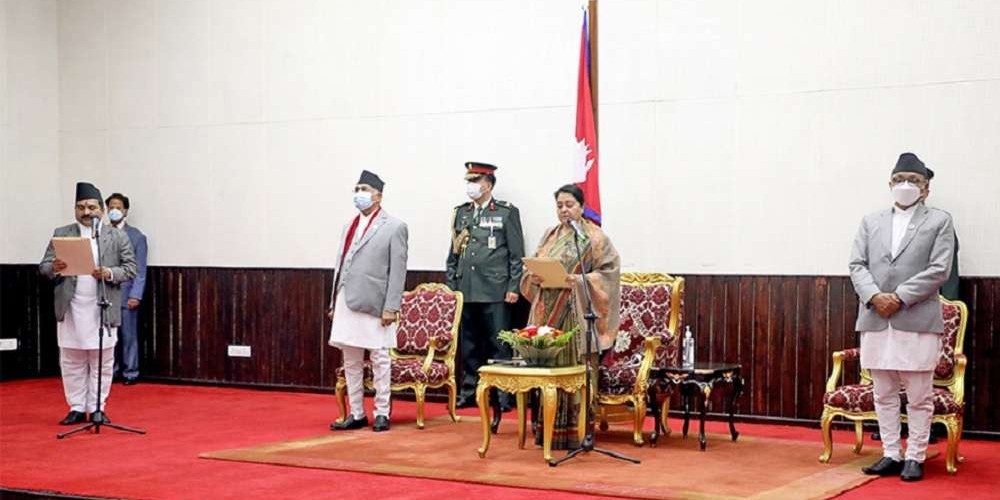 प्रदेश प्रमुख राजेश झाबाट शपथ