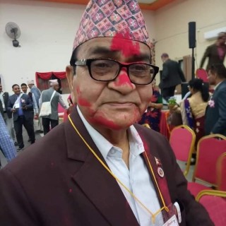 प्रतिष्ठान केन्द्रीय अध्यक्षमा शेरवहादुर भट्टराई 
