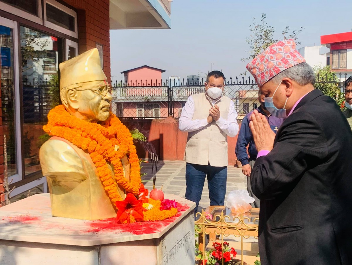 ‘सरल, शालीन र सादगी जीवन मनमोहनका गुण’ - नेता पोखरेल