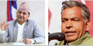 एमाले महासचिव पोखरेल र नेकपाका नेता बाँस्तोलाबीच छलफल