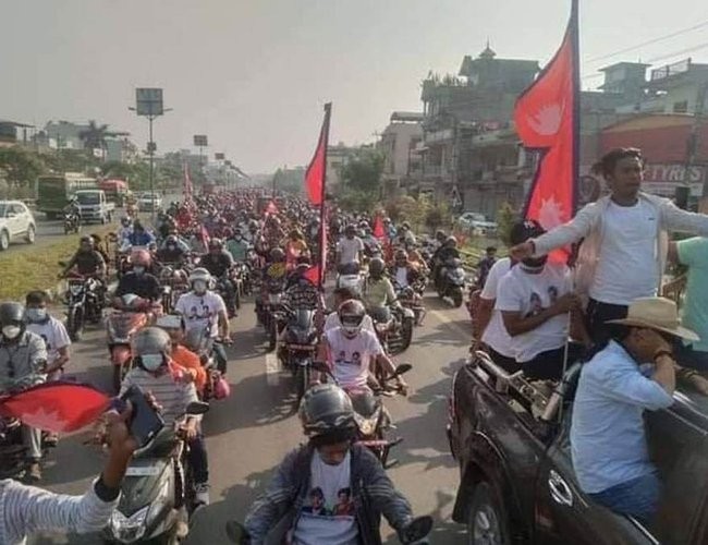 आइटी आर्मीद्वारा रौतहटमा मोटरसाइल -याली