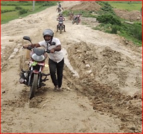 हुलाकी राजमार्गमा निर्माणाधीन पुलको काम सुस्त, स्थानीयवासीलाई सास्ती