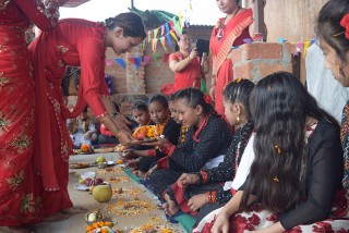 नेपाल संवत् ११४२, र म्ह पूजा मनाइदै