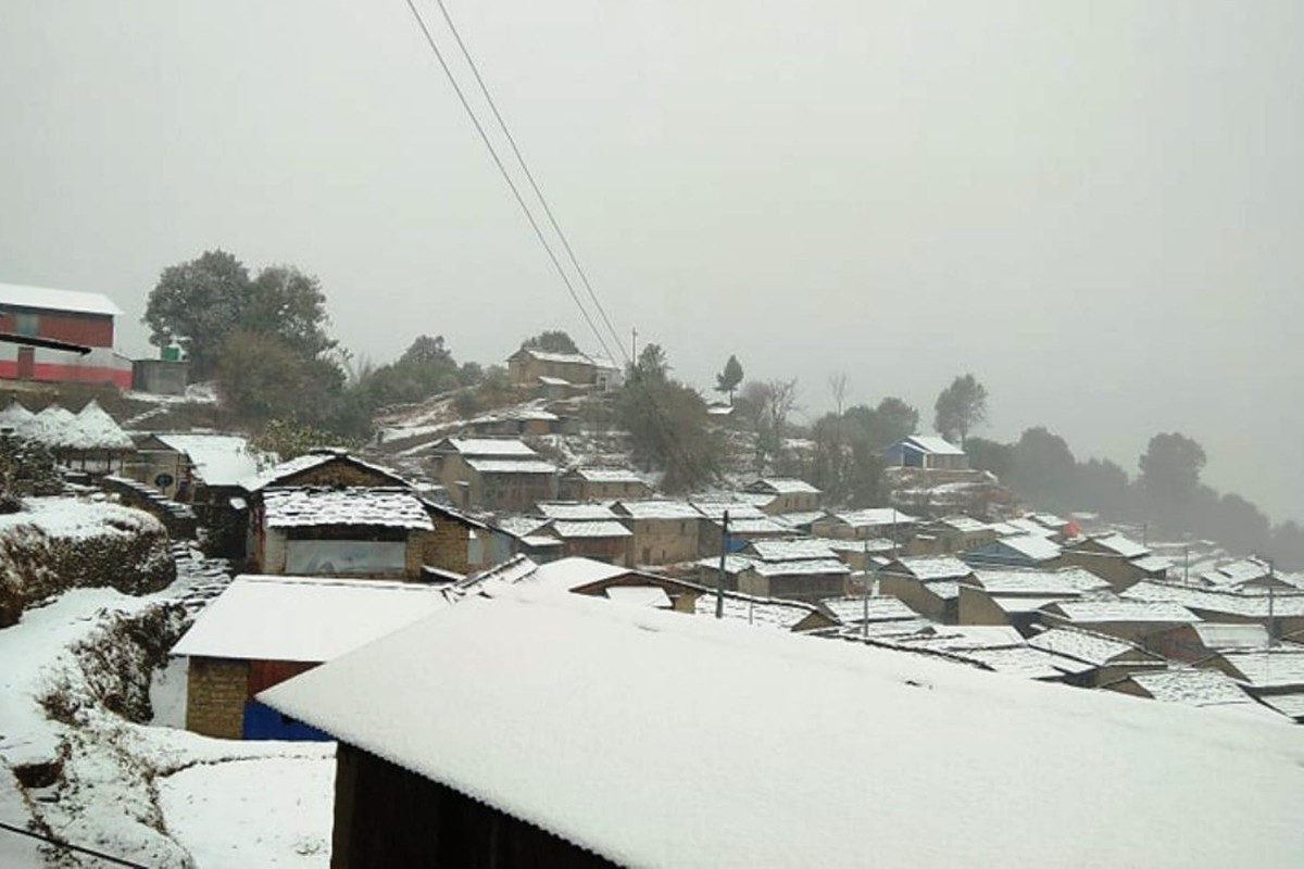 मौसममा पश्चिमी वायुको प्रभाव, केहि स्थानमा हल्का वर्षा र हिमपातको सम्भावना