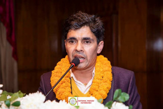नेशनल प्याब्सन सचिवका लागि विष्णु पराजुलीद्धारा उम्मेदवारी घोषणा