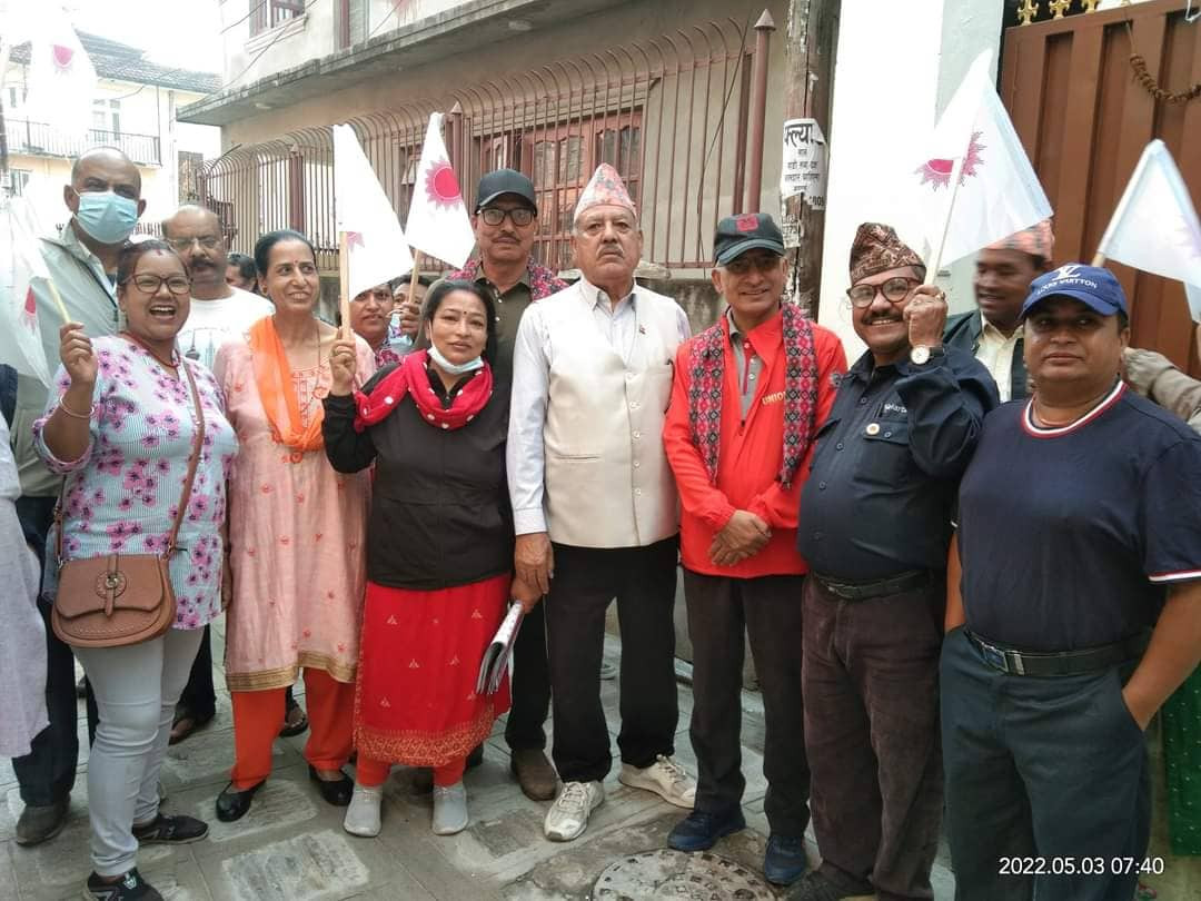 एमाले उपमहासचिव विष्णु रिमाल घरदैलोमा 