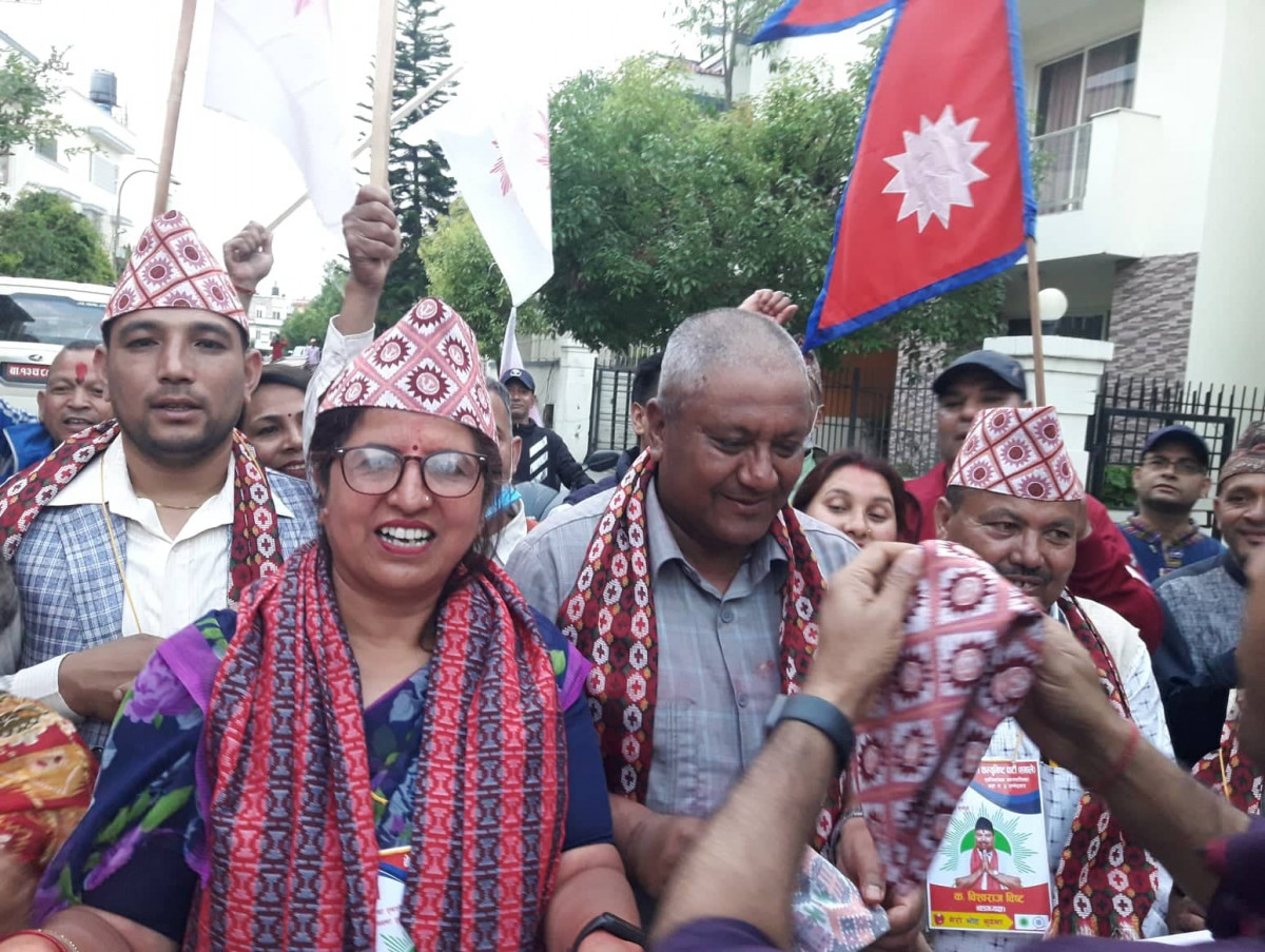 सूर्यविनायकको मेयर र उपमेयरमा एमाले उमेदवार थापा र भट्टराई विजयी