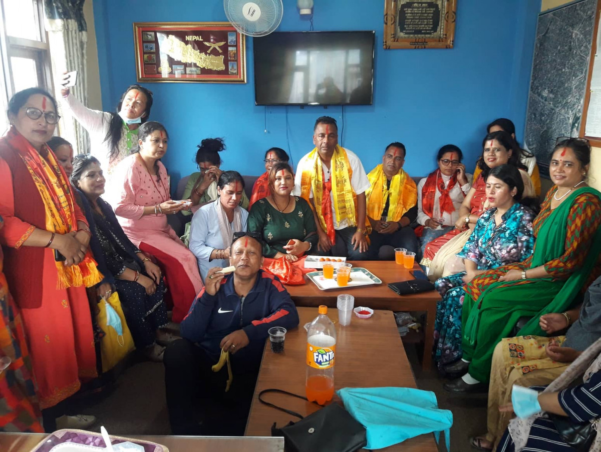 काठमाडौं महानगरपालिका-३१ का नवनिर्वाचित जनप्रतिनिधिलाई अनेमसंघको सम्मान 