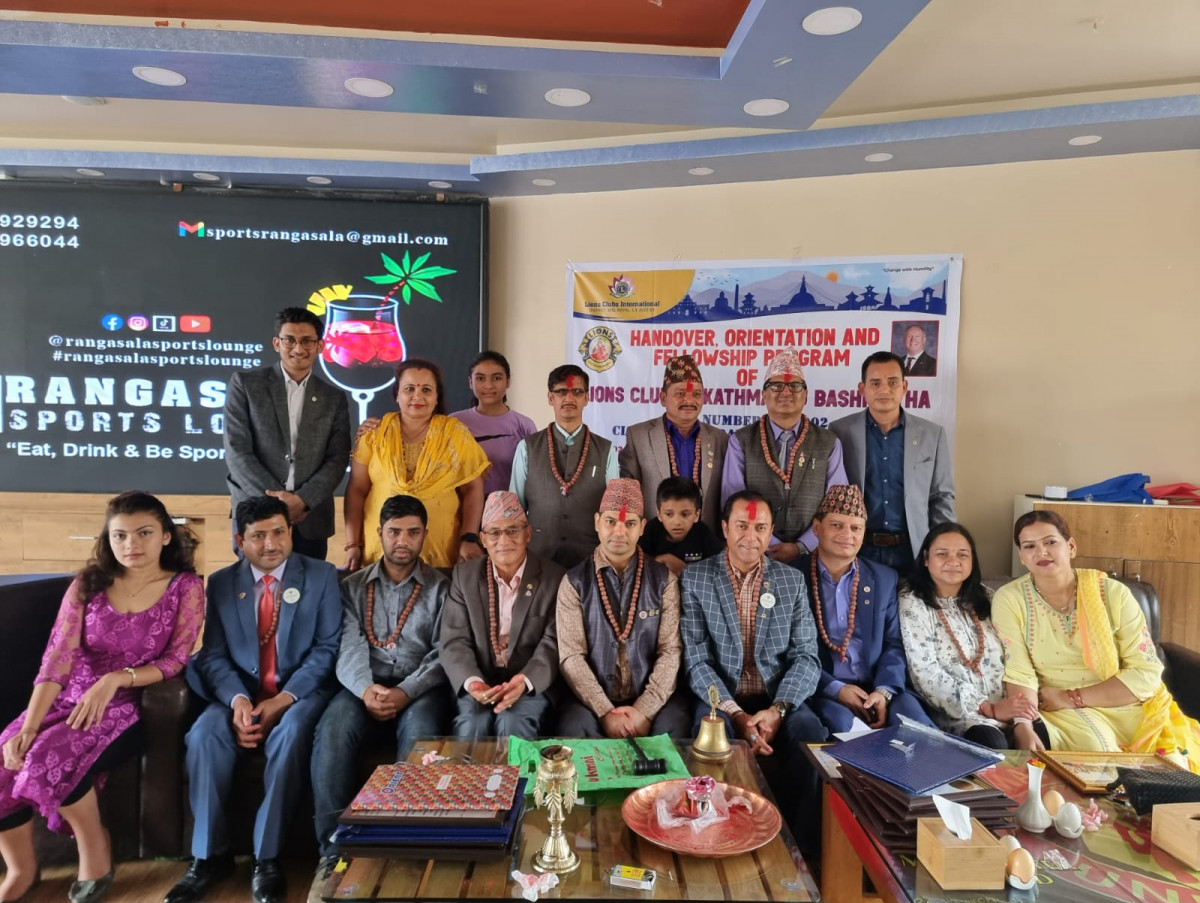 लायन्स क्लव अफ काठमाडौं वशिष्ठको प्रेसिडेन्टमा लायन अजित कुमार भट्टराई