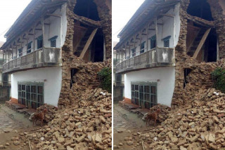 खोटाङ भूकम्प अपडेट : एक घर भत्कियो, ४७ घर चर्कियो