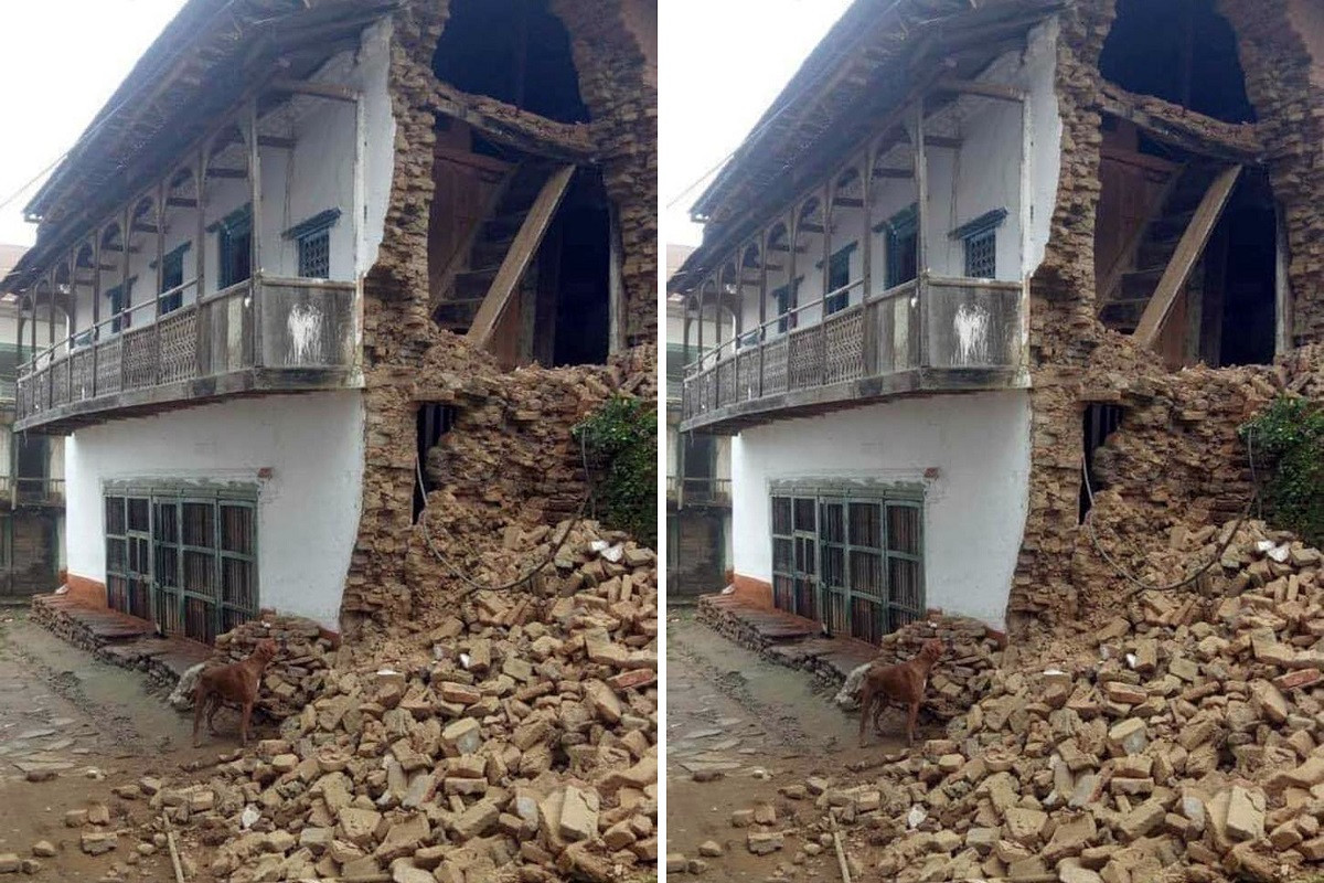 खोटाङ भूकम्प अपडेट : एक घर भत्कियो, ४७ घर चर्कियो