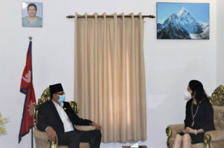 सभामुख सापकोटासँग चिनियाँ राजदूतको शिष्टाचार भेट 