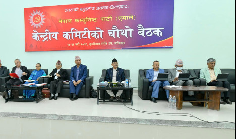 एमालेको केन्द्रीय कमिटी बैठक : राजनीतिक प्रतिवेदनमाथि समूहगत छलफल