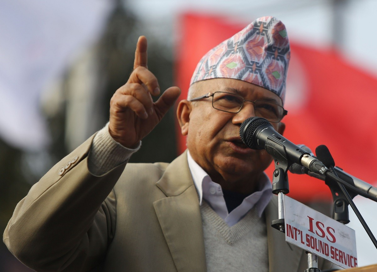 उम्मेदवार बन्न काठमाडौँ धाउने प्रवृत्ति नदेखाउन कार्यकर्तालाई माधव नेपालको सुझाव