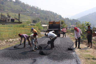 झापाको सताक्षीधाम जाने सडक कालोपत्र