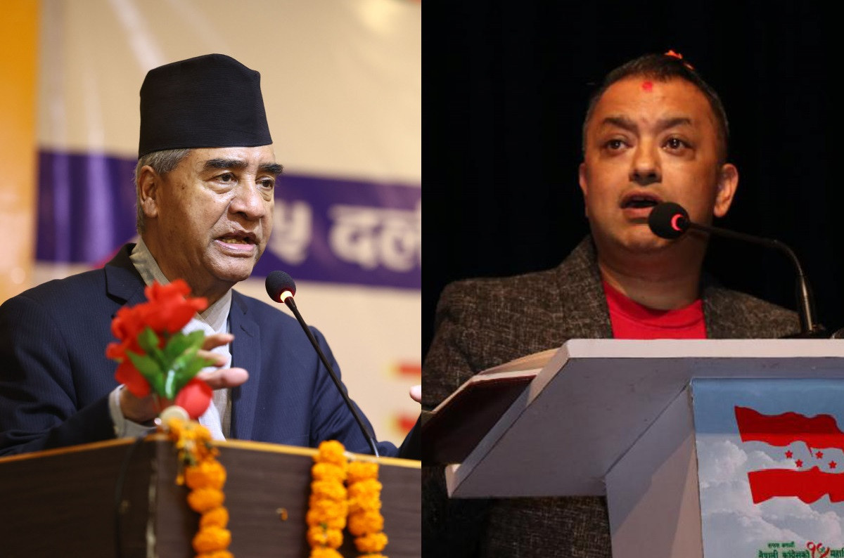 कांग्रेस संसदीय दल नेतामा देउवा र थापाको उम्मेदवारी दर्ता