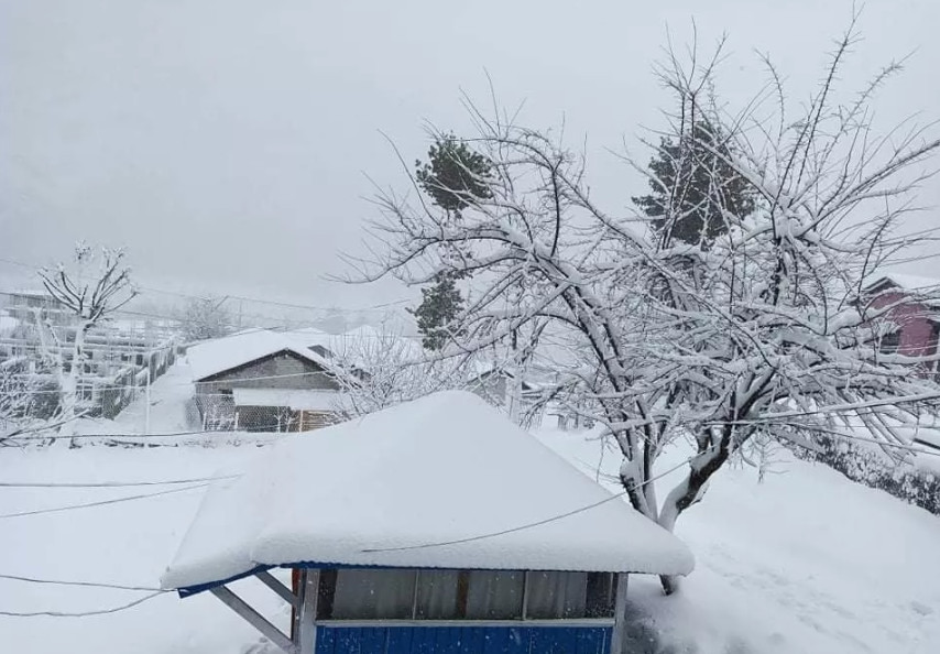 हुम्ला र मुस्ताङमा हिमपात