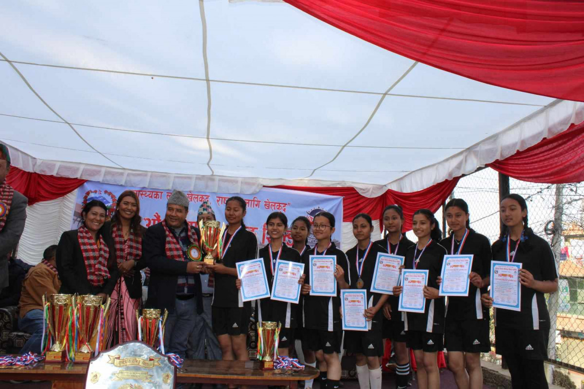 भक्तपुर जिल्लाव्यापी राष्ट्रपति रनिङ्ग शिल्ड सम्पन्न, उपाधि भक्तपुरलाई 