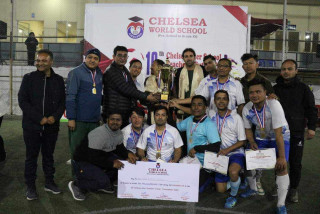 चेल्सी अन्तर स्कुल शिक्षक फुटसलको उपाधि ब्रम्ह कुञ्जलाई