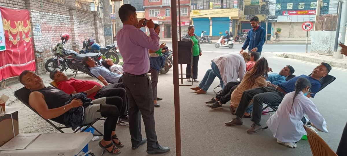 विश्व रक्तदाता दिवसको अवसरमा कोशेलीद्धारा रक्तदान सम्पन्न