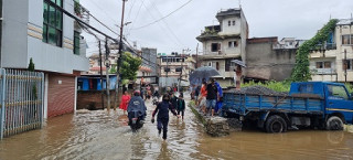 भारी वर्षाका कारण काठमाडौं उपत्यका जलमग्न, जनजीवन प्रभावित