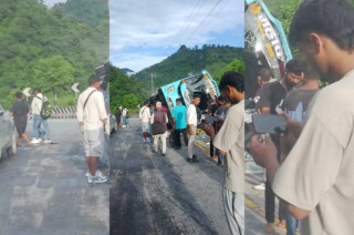 चितवनमा यात्रुवाहक बस दुर्घटना हुँदा १५ जना घाइते