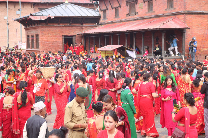 भाद्र शुक्ल तृतीया : हरितालिका (तीज) व्रत गरिँदै