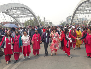 प्याव्सन र एन प्याव्सनको शिक्षक आन्दोलनमा ऐक्यवद्धता पश्चात निजी शिक्षक खुशी, बढ्यो आन्दोलनमा सहभागिता 