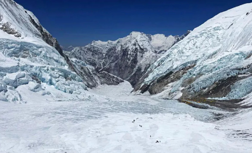 दोब्बर गतिमा हिउँ गुमाउँदै हिमनदी